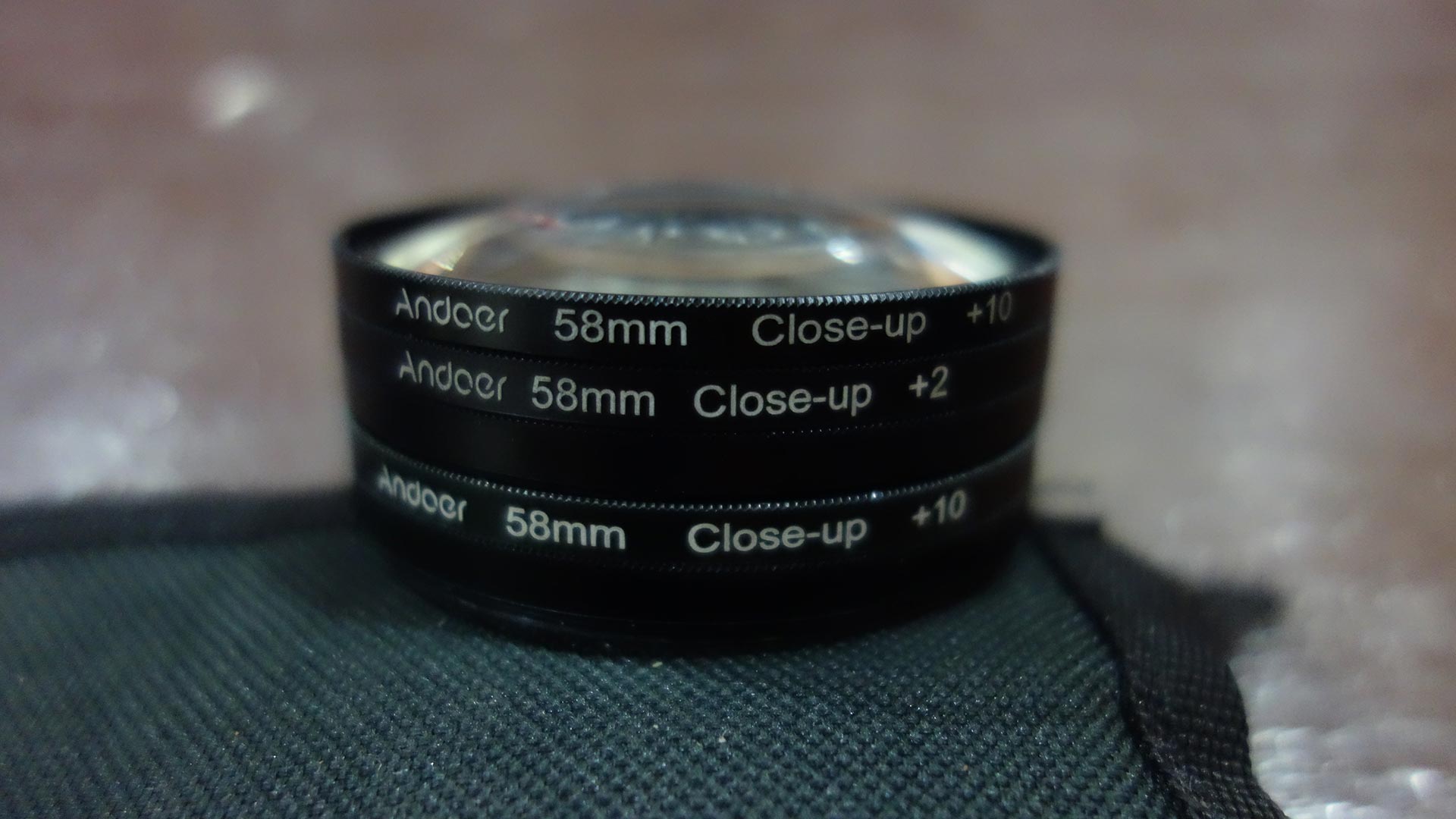 Stacked Macro close up lenses